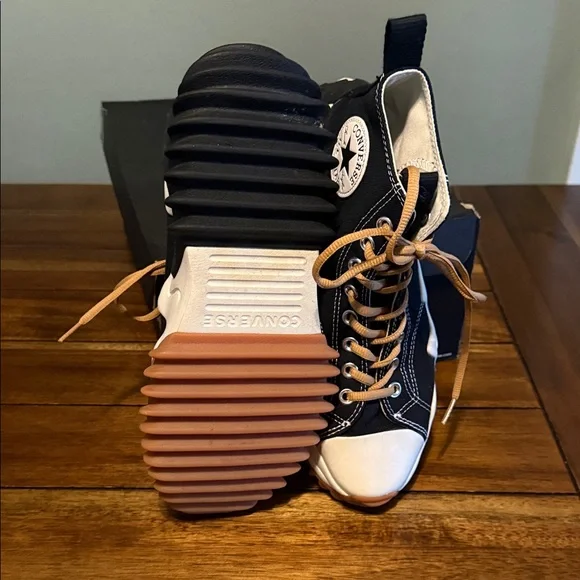 Converse Black and White Athletic Shoes - Picture 4 of 9